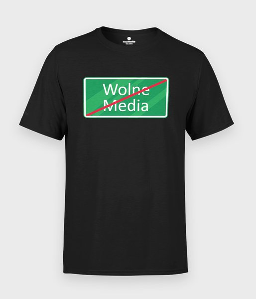 Wolne media - miasto - koszulka męska