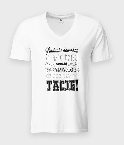 Wspaniałość po tacie - koszulka męska v-neck