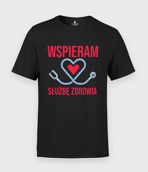 Wspieram - Serce - koszulka męska