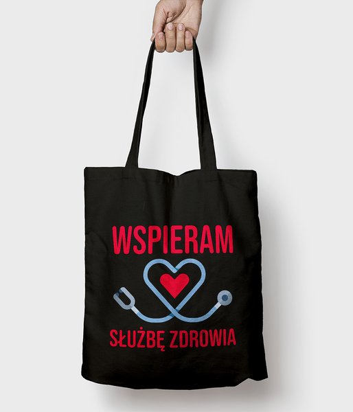 Wspieram - Serce - torba bawełniana