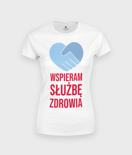 Wspieram Służbę Zdrowia 2 - koszulka damska