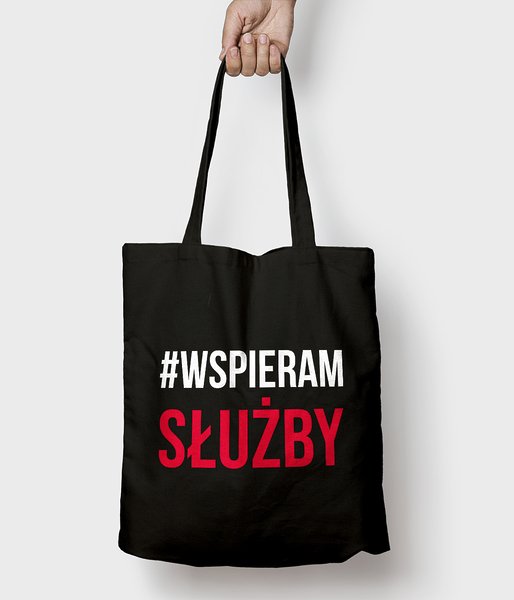 #Wspieram Służby - torba bawełniana