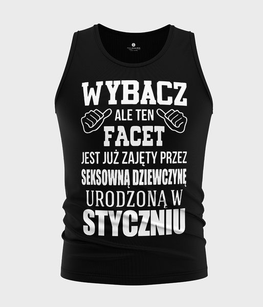 Wybacz ale ten facet jest już zajęty - koszulka męska bez rękawów