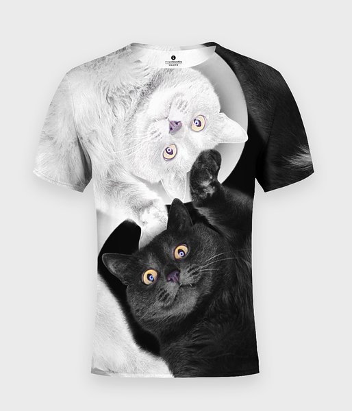 Yin yang kitty - koszulka męska fullprint