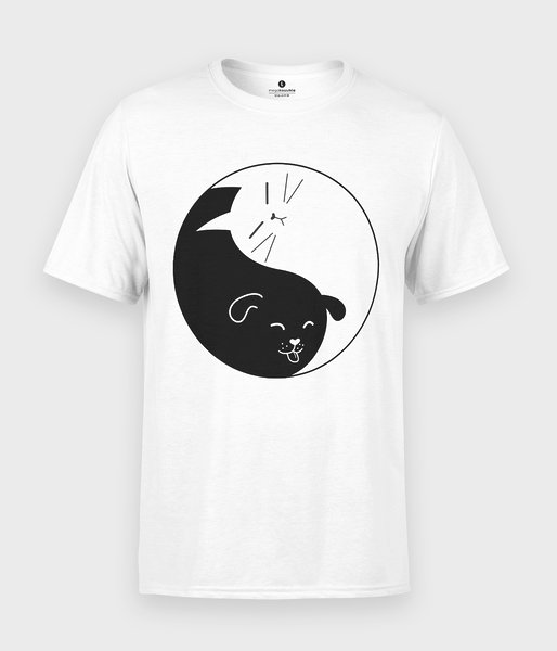 Yin Yang Kot i Pies - koszulka męska