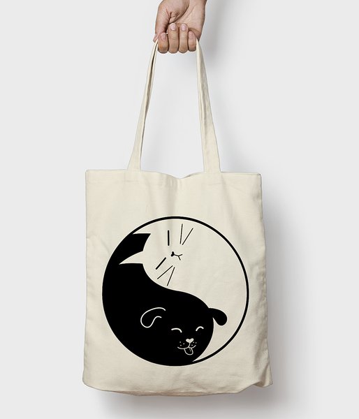 Yin Yang Kot i Pies - torba bawełniana