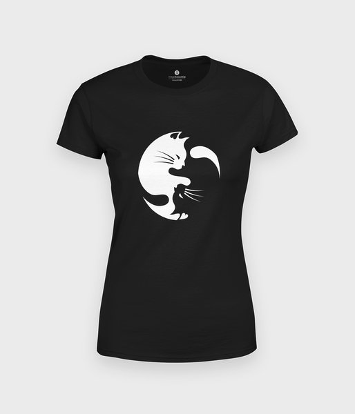 Yin Yang Koty 2 - koszulka damska
