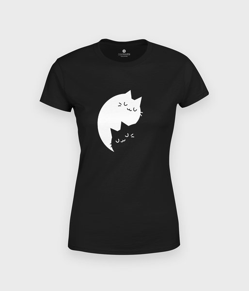 Yin Yang Koty 3 - koszulka damska