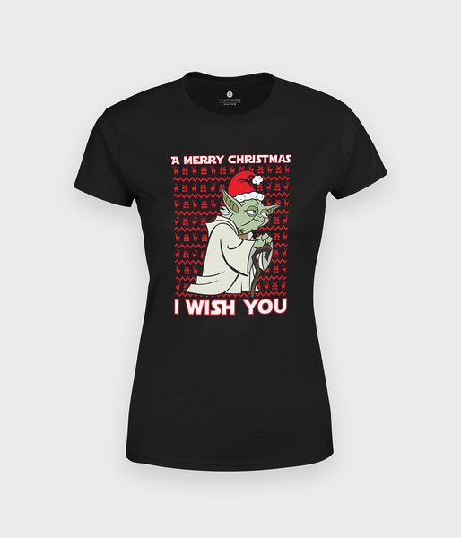 Yoda Christmas  - koszulka damska