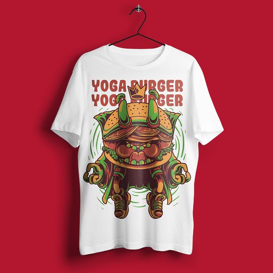 Yoga burger - koszulka męska-2