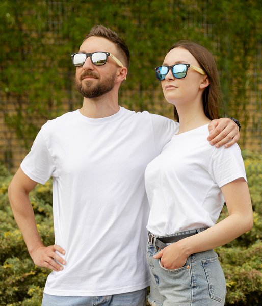 Z Twoim tekstem srebrne - okulary przeciwsłoneczne z oprawkami-2