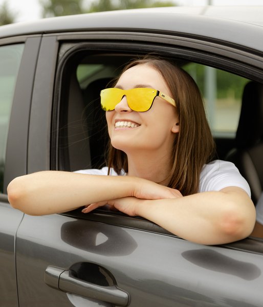 Z Twoim tekstem złote - okulary przeciwsłoneczne drewniane-3