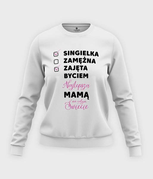 Zajęta mama 4 - bluza klasyczna damska