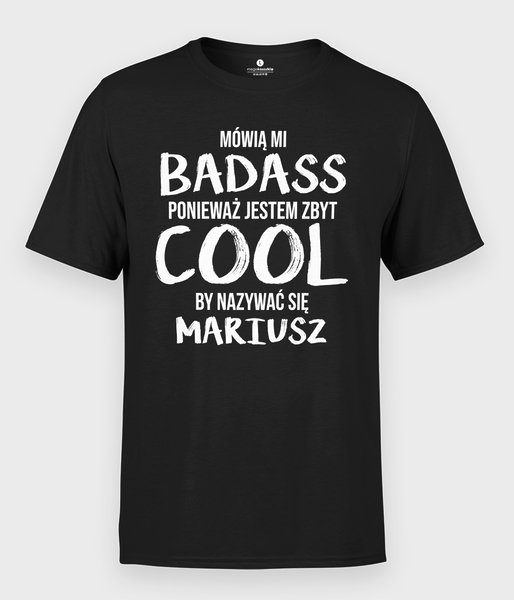 Zbyt Cool + imię - koszulka męska