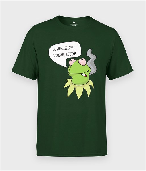 Zielony Kermit - koszulka męska