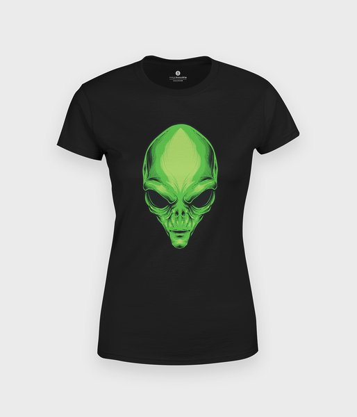 Zielony kosmita - koszulka damska