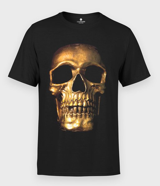 Złota czaszka - koszulka męska