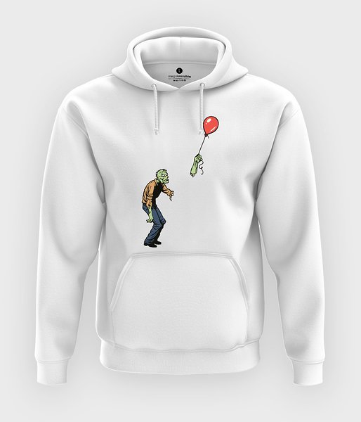 Zombie with baloon - bluza z kapturem