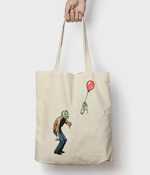 Zombie with baloon - torba bawełniana
