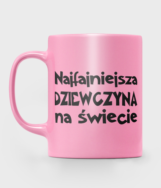 Kubek metaliczny Najfajniejsza dziewczyna na świecie