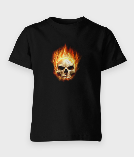 Koszulka dziecięca Burning skull