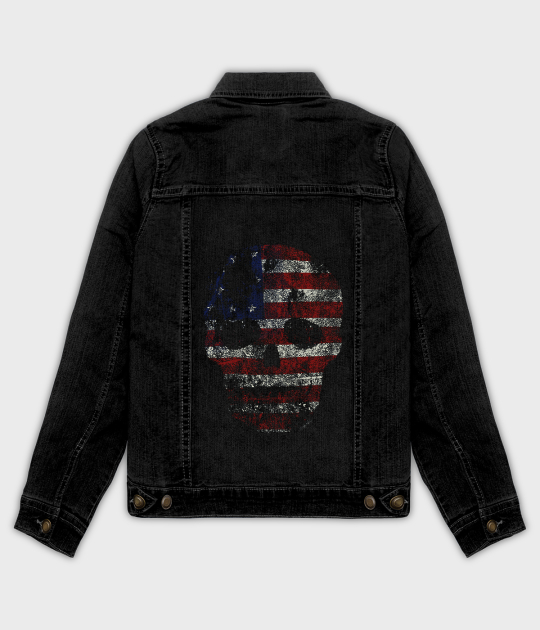 Kurtka jeansowa damska American skull