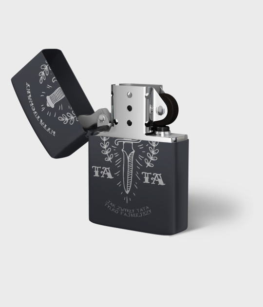 Zapalniczka benzynowa Tattoo dad knife
