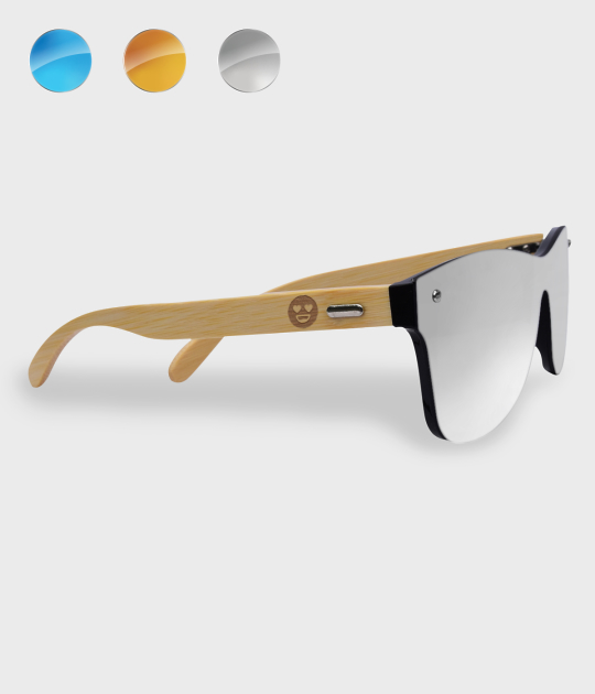 Okulary przeciwsłoneczne drewniane Serduszka