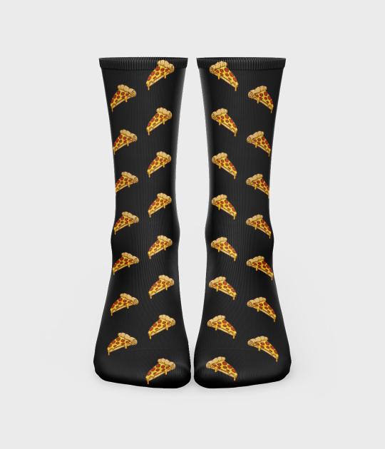 Skarpetki unisex za kostkę fullprint (36-40) Pizza (36-40)