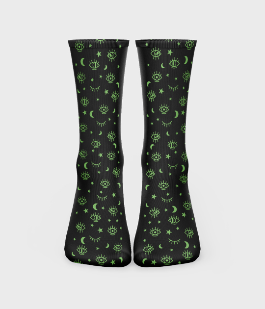Skarpetki unisex za kostkę fullprint (36-40) Oczy