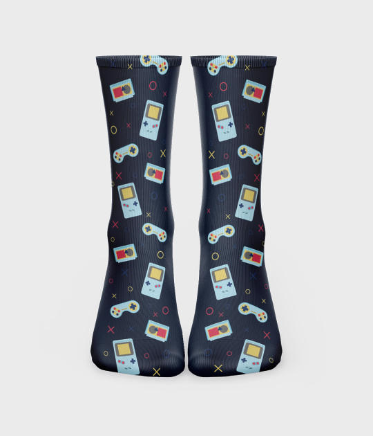 Skarpetki unisex za kostkę fullprint (36-40) Retro game