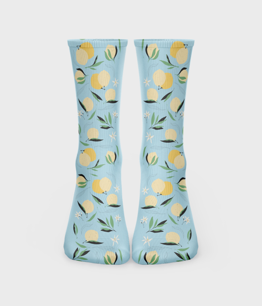Skarpetki unisex za kostkę fullprint (36-40) Cytryny