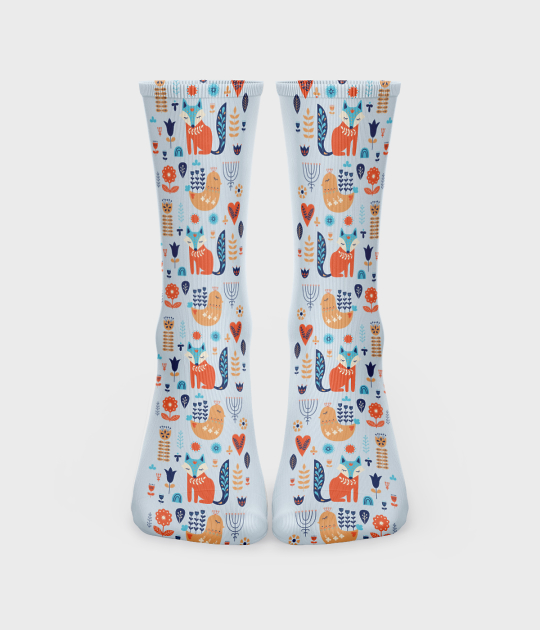 Skarpetki unisex za kostkę fullprint (36-40) Folklorystyczne zwierzęta