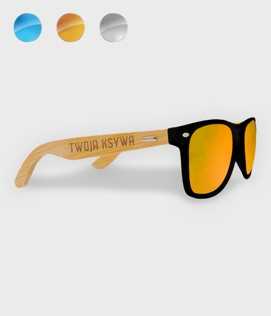 Okulary przeciwsłoneczne z oprawkami z Twoją ksywą