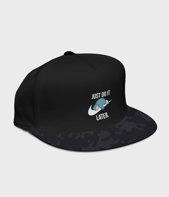 Czapka camo snapback Do it later