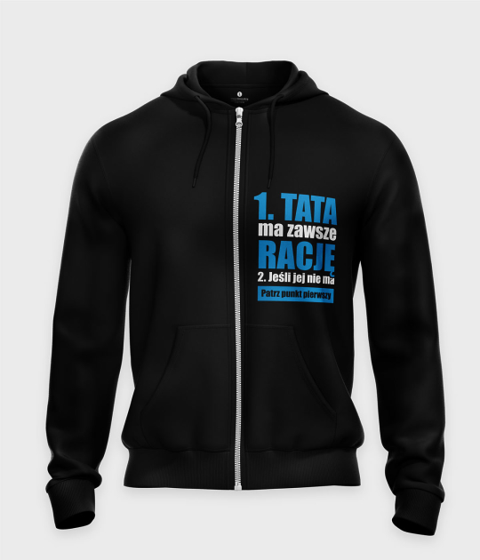 Bluza rozpinana Tata ma zawsze rację