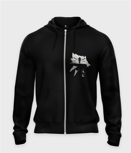 Bluza rozpinana Biały wilk