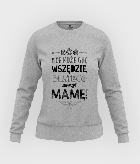 Bluza damska taliowana Bóg nie może być wszędzie