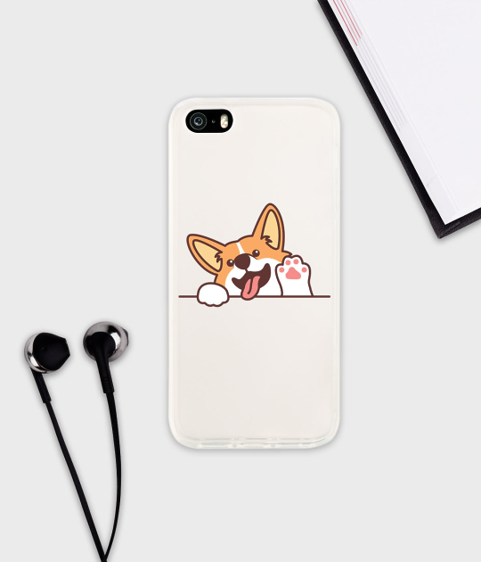 Etui na telefon iPhone 5/5S/SE Corgi (iPhone 5/5S/SE)