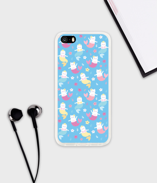 Etui na telefon iPhone 5/5S/SE Kotosyreny (iPhone 5/5S/SE)