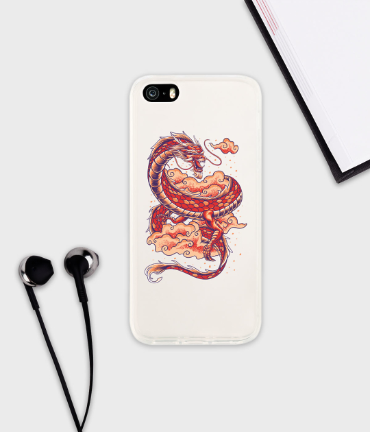 Etui na telefon iPhone 5/5S/SE Smok (iPhone 5/5S/SE)