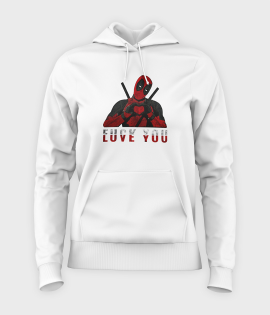 Bluza damska z kapturem Love you