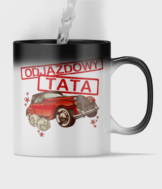 Kubek magiczny full print Odjazdowy tata