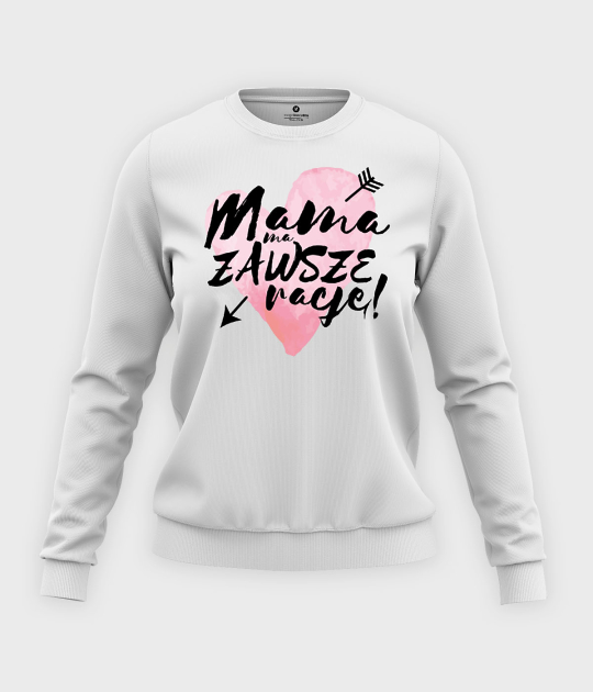 Bluza klasyczna damska Mama ma zawsze rację