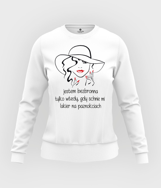 Bluza damska taliowana Jestem bezbronna