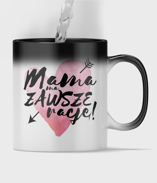 Kubek magiczny full print Mama ma zawsze rację