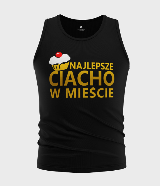 Koszulka męska bez rękawów Najlepsze ciacho w mieście