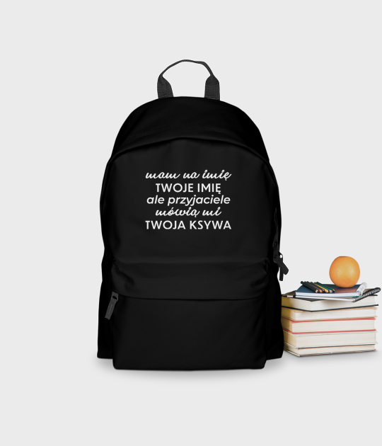 Plecak szkolny Imię Ksywa