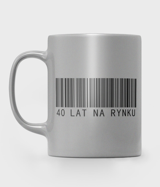 Kubek metaliczny 40 lat na rynku