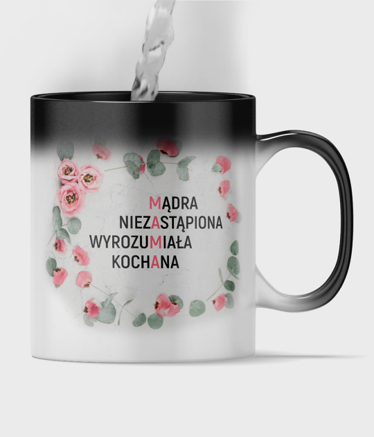 Kubek magiczny full print Niezastąpiona mama
